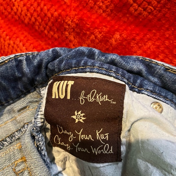Kut From The Cloth Boot-cut Flap Pocket Denim Jean Sz 10 - Picture 4 of 10